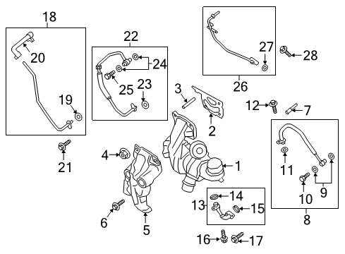 2020 Ford Fusion Tube Assembly - Drain Diagram for FB5Z-6L092-C