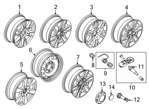 2020 Ford F-150 Wheels Diagram 3