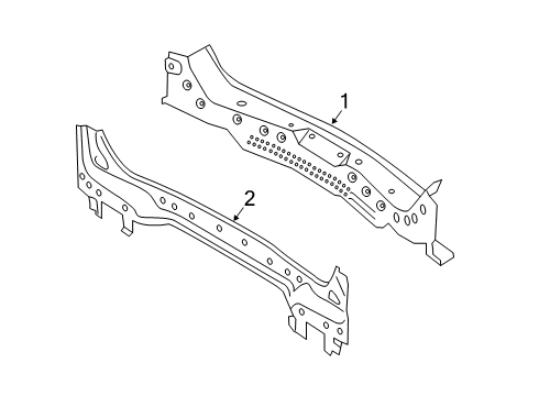2024 Ford Escape PANEL ASY - BACK - LOWER Diagram for LJ6Z-7840320-C