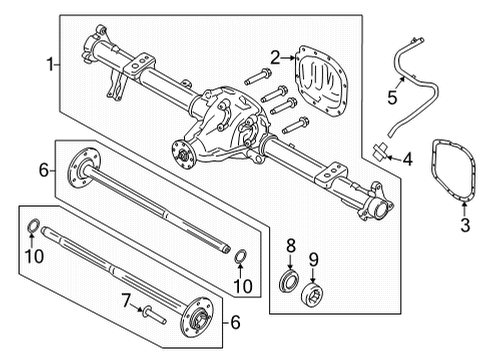 2022 Ford F-150 Hose Assembly Diagram for ML3Z-4A058-E