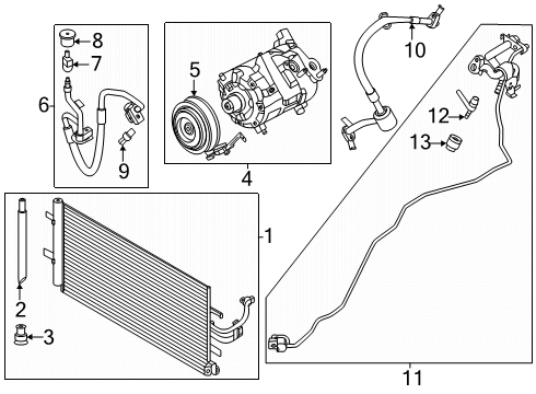 2025 Ford Ranger Tube Assembly Diagram for MB3Z-19972-K
