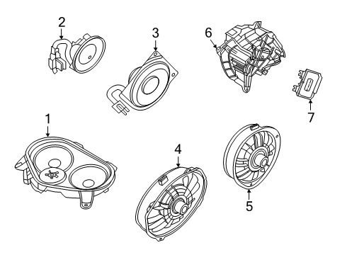 2025 Lincoln Aviator Amplifier Kit Diagram for RC5Z-18B849-A