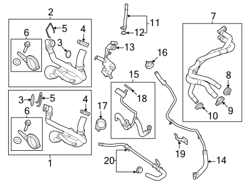 2024 Ford F-350 Super Duty Hose Assembly Diagram for LC3Z-8286-B