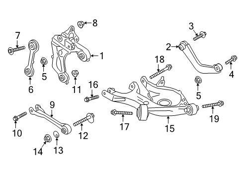 2020 Lincoln Continental Bushing Repair Kit Diagram for G3GZ-5B758-E