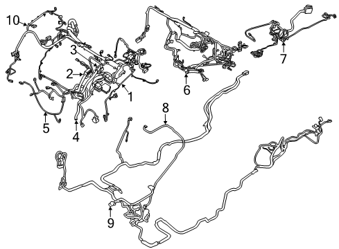 2020 Ford Fusion Wire Assembly Diagram for KS7Z-12A581-S