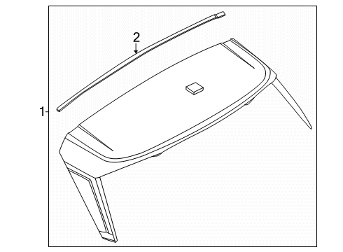 2024 Lincoln Nautilus Rear Spoiler Diagram for R2TZ-5844210-AA