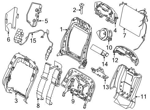 2024 Lincoln Nautilus Panel - Trim Diagram for R2TZ-5860762-AC