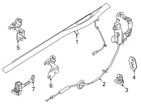 2025 Lincoln Nautilus Door Handle Assembly Outer Diagram for R2TZ-5826604-AA