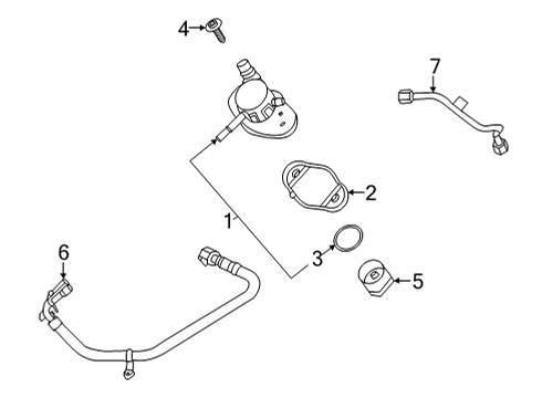 2021 Ford F-150 Fuel Pump Diagram for ML3Z-9350-A