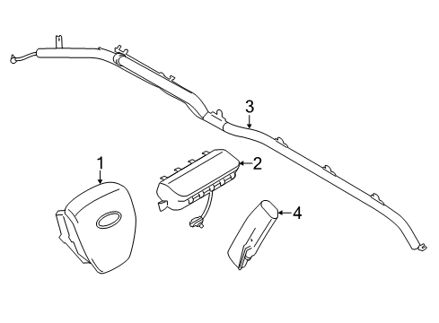 2024 Lincoln Navigator Air Bag Module Diagram for NL7Z-78043B13-AC