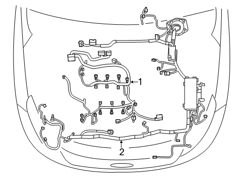 2019 Ford Police Interceptor Utility Wire Assembly Diagram for GU5Z-12A581-SN