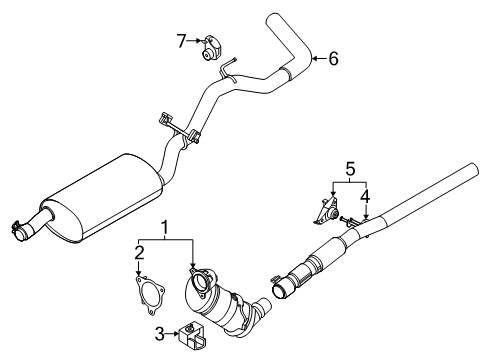 2024 Ford Ranger Converter Assembly Diagram for MB3Z-5E212-T