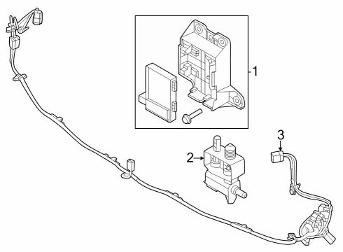 2024 Ford Mustang Parking Distance Aid Sensor Wire Diagram for PR3Z-15K867-AA