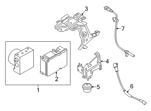 2020 Ford Transit Bracket Diagram for KK3Z-14536-F