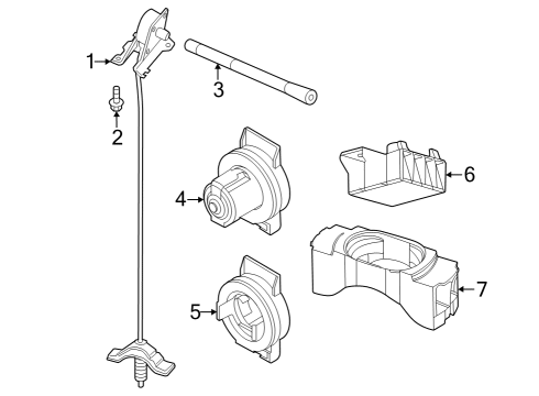 2023 Ford F-350 Super Duty Cover Diagram for PL3Z-17K922-A