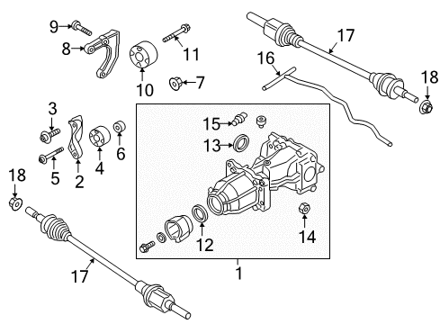 2020 Lincoln Continental Axle Seal Diagram for CV6Z-4B416-D