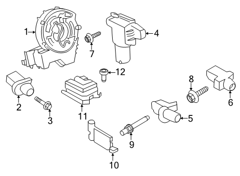 2025 Ford Transit 250 Air Bag Components Diagram 2