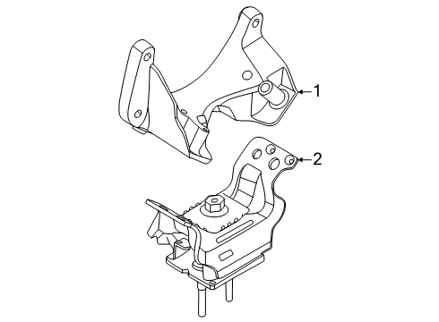 2025 Ford Ranger Engine & Trans Mounting Diagram 5