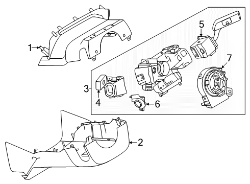 2024 Lincoln Nautilus Sensor Assembly Diagram for JM5Z-7H557-C