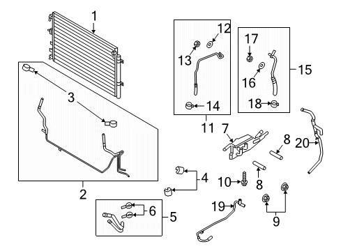 2020 Lincoln Nautilus Oil Cooler Hose Diagram for K2GZ-7890-A