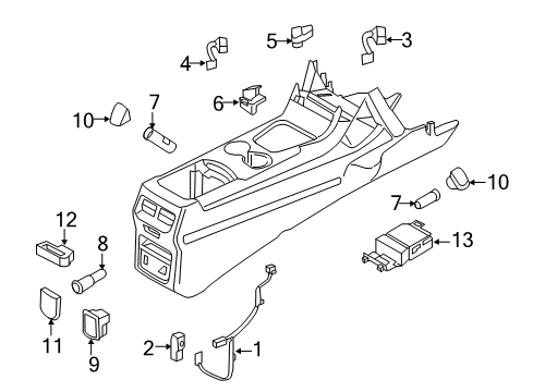 2023 Ford Edge Voltage Converter Assembly Diagram for E1GZ-19G317-D