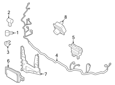 2024 Ford Escape Bracket Diagram for LJ6Z-14C022-A