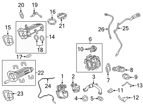 2020 Ford F-350 Super Duty Tube Assembly Diagram for LC3Z-9F459-A