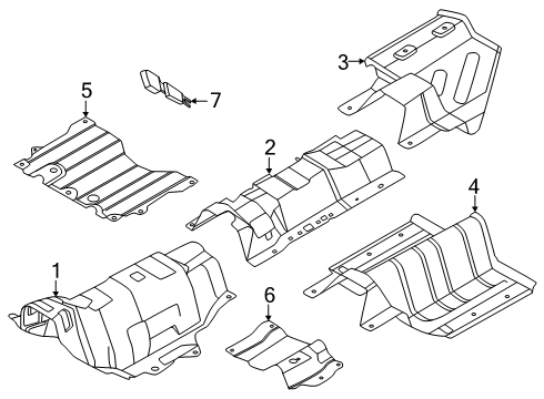 2025 Lincoln Nautilus Sound Insulator Diagram for PZ1Z-11135-A