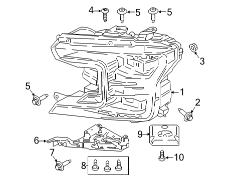 2020 Ford F-150 BALLAST ASY Diagram for FL3Z-13C170-B