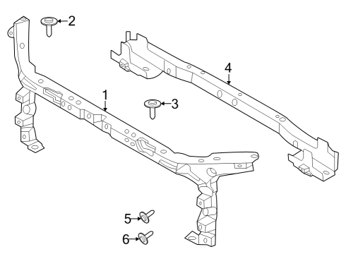 2022 Ford Bronco Reinforcement Diagram for MB3Z-16139-H