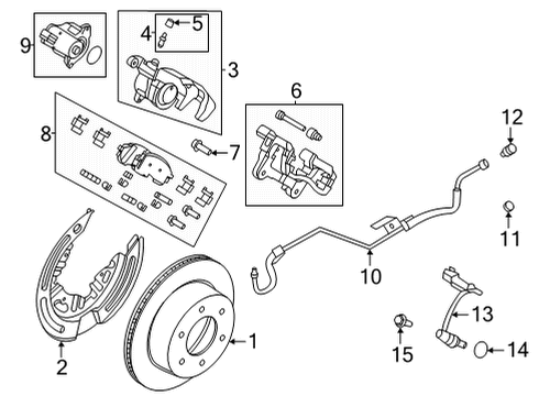 2022 Ford Bronco Sensor Assembly Diagram for MB3Z-2C190-H