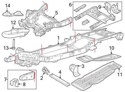 2020 Ford F-150 Hook Towing Rear Diagram for FL3Z-17A954-E