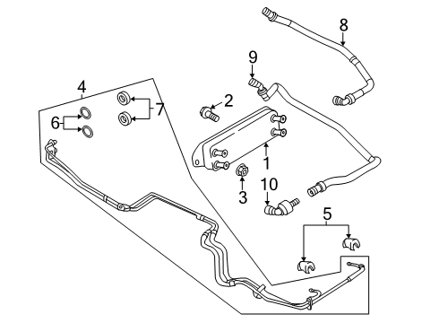 2022 Ford F-250 Super Duty Thermostat Assembly Diagram for HC3Z-8575-C