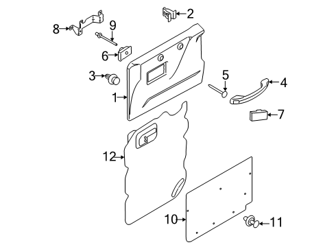 2025 Ford Transit Cover Diagram for 1L5Z-1031458-AD