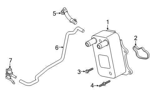 2022 Ford Explorer Hose Heater Water Diagram for L1MZ-18N344-E