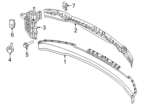 2025 Ford F-150 Bumper & Components - Front Diagram 5