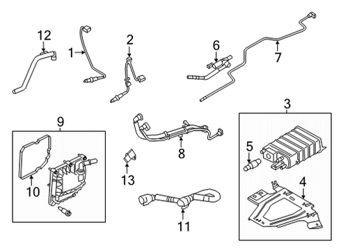 2022 Ford Bronco SENSOR - HEGO Diagram for MB3Z-9F472-D