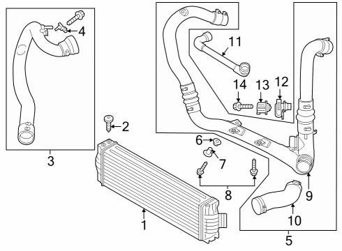 2023 Ford Transit Outlet Tube Diagram for LK4Z-6F073-F