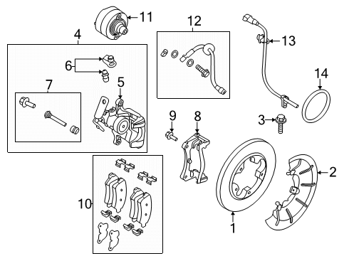 2024 Ford Transit 150 Brake Components Diagram 5