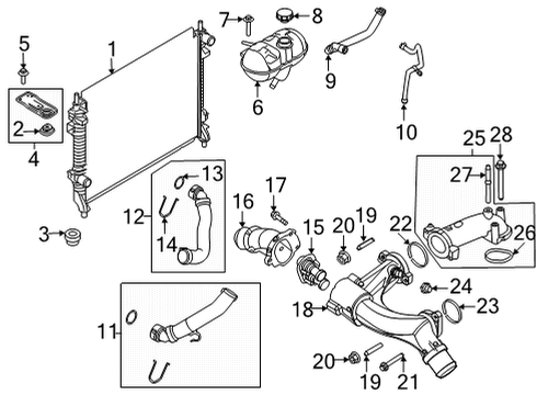 2022 Ford Mustang Hose Assembly Diagram for KR3Z-8286-A