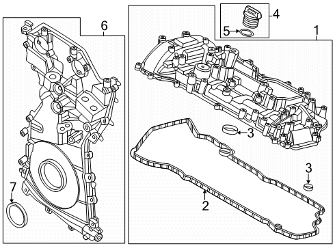 2025 Lincoln Corsair Valve & Timing Covers Diagram 2