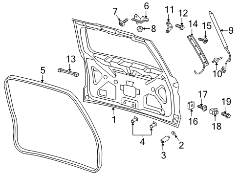 2024 Lincoln Navigator Locating Pin Diagram for NL7Z-7840175-A