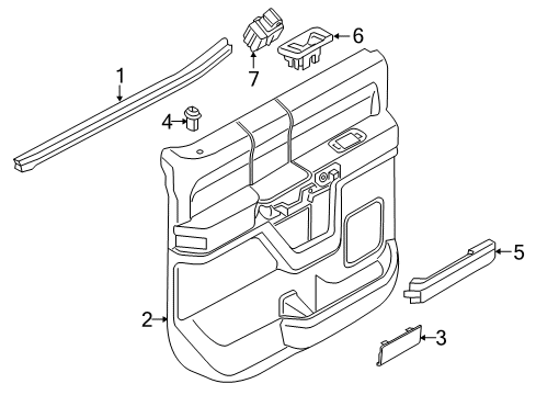 2020 Ford F-350 Super Duty Cover Diagram for HC3Z-25237W24-BC