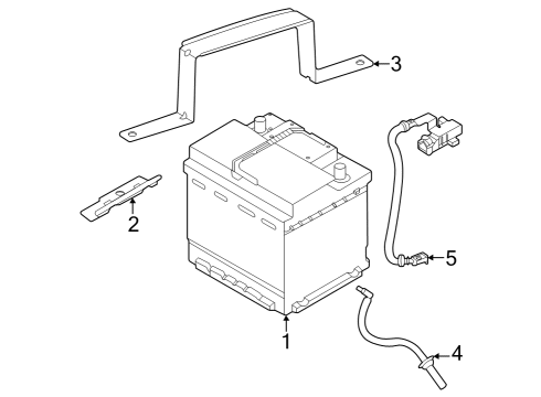 2024 Ford Escape Ventilation Tube Diagram for R1MZ-10A818-B