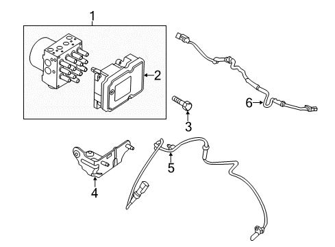 2019 Ford Police Interceptor Utility Bracket Diagram for FB5Z-2C304-B