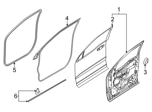 2025 Ford F-150 Door & Components Diagram 2