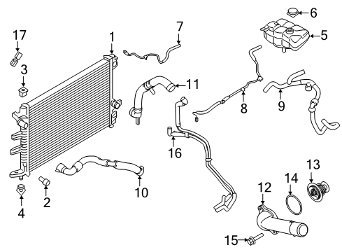 2020 Lincoln MKZ Hose Assembly Diagram for HP5Z-8C289-C