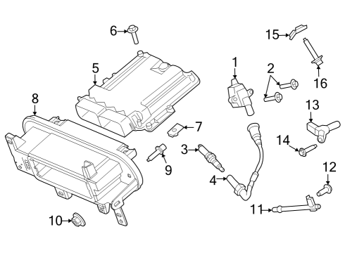 2025 Ford F-250 Super Duty Engine Control Module - EEC Diagram for PC3Z-12A650-B