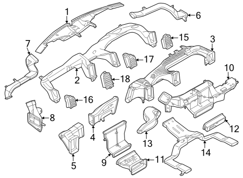 2023 Ford F-350 Super Duty RESTRICTOR Diagram for LC3Z-18K358-A