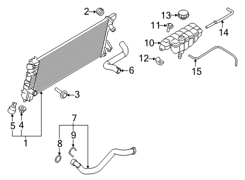 2025 Ford F-150 Radiator & Components Diagram 5